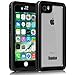 Temdan iPhone 7/8/SE 2020 Waterproof Case with Floating Strap and Built in Screen Protector Snowproof Shockproof Underwater Case for iPhone 7 iPhone 8 and iPhone SE 2020(Black)