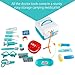 FunsLane Dentist Toy Doctor Kit for Kids, 20 Pcs Pretend Play Dentist Tools Medical Set for Toddlers Costume Role Play, School Classroom Educational Toy, Blue