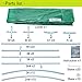 Quictent 2 Doors 20 Stakes Heavy Duty 19.7 x 10 x 6.6 ft Portable Greenhouse Large Walk-in Green Garden Hot House 8 Vents + 2 Doors Flow-Through Ventilation