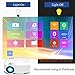 ERISAN Projector Video Home TV Theater, LED Android WiFi Bluetooth, 220 ANSI Lumen, Support 1080P Full HD, iOS Compatible, Updated Quieter Fan, Mini Smart Video Beam, Multimedia Party Games