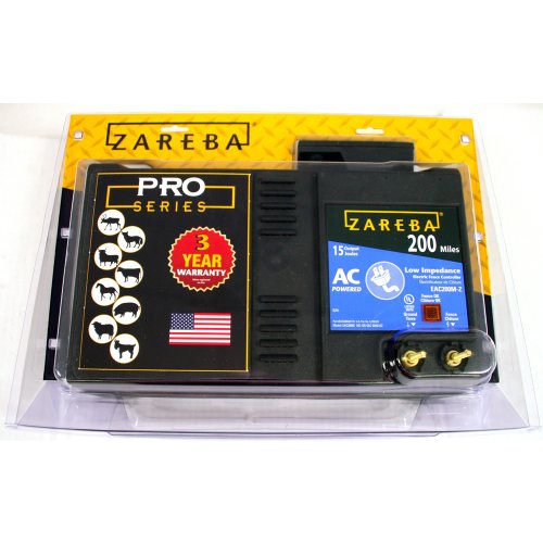 Zareba EAC200M-Z AC-Powered Low-Impedance 200-Mile-Range Charger w/Free Storm Guard