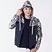 Amcupider Men's Contrast Zip Front-Zip Jacket Medium Black