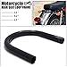 Senkauto Motorcycle Rear Seat Loop Frame Hoop Tracker End Flat Cafe Racer 230mm Large cc (230mm Flat, Black)