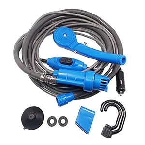 FreeLeben Camping Douche, 12 v Auto Sigarettenaansteker Draagbare Elektrische Pomp – Outdoor Camping Reizen Auto Washer…
