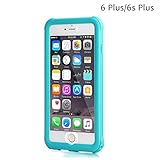 iPhone 6s Plus Waterproof Case, Meritcase IP68 for 5.5 inch's iPhone 6 Plus/ 6s Plus Full Body Shockproof Snowproof Dirtproof Sandproof Case for Swimming Diving Surfing Snorkeling (5.5inch, Blue)