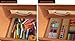 Adjustable Bamboo Drawer Divider Organizers - Fits Large Drawers Sized 17.5