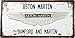 Aston Martin, Auto License Plate, Embossed TAG Number, Size 6