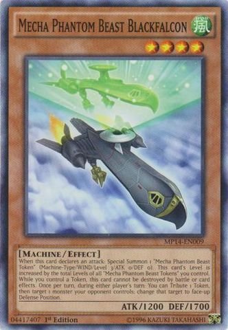 Yu-Gi-Oh! - Mecha Phantom Beast Blackfalcon (MP14-EN009) - Mega Pack 2014 - 1st Edition - Common