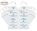 Travelambo Cruise Tags Luggage Etag Holders Zip Seal & Steel Loops Thick PVC (10 Tags)