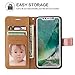 iPhone Xs Case, iPhone X Case, SOWOKO Book Style Leather Wallet Case Flip Folio Shockproof Protection Cover with Credit Card Slots and Kickstand for Apple iPhone Xs/X 5.8 inch (Rose Gold)