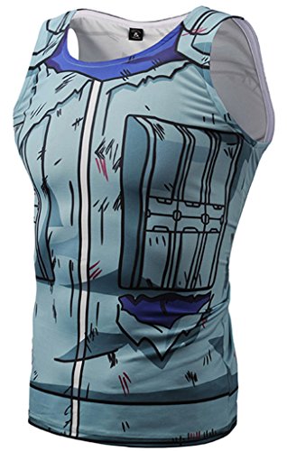 PIZOFF Mens Womens Sleveless Cartoon Print Work Out Muscle Tank Top Y1783-13-M