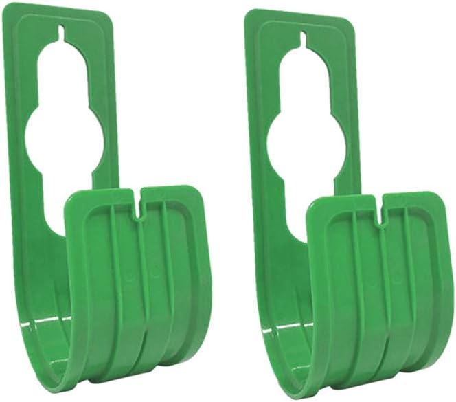 Lofiu Garden Hose Hanger Pipe Holder Hosepipe Watering Hook Wall Mount Heavy Duty Storage Rack Reel Hooks, 2PC (Green)