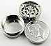 1 X Silver Dollar Herb Grinder With Pollen Catcher #3 by Bewild