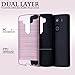LG V10 Case,eTzone for LG V10 Heavy Duty Tough Rugged Dual Layer,Shock Absorption Armor Holster Defender Hybrid Protective TPU Case Cover+PC Case (V10 Rose Pink)