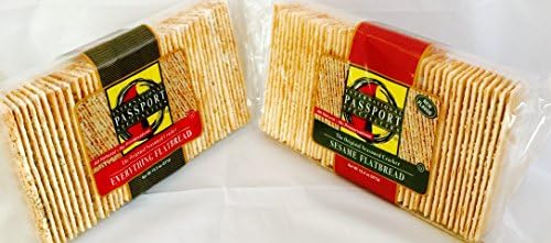 Flatbread Variety Pack, Sesame and Everything w/Sesame, poppy, garlic & onion Passport 3 of Each x13.3oz Passport