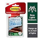 Command Outdoor Rope Light Clips, Clear (17301CLRAW-ES)