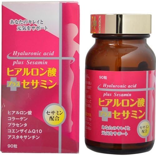 Japanese Supplement Nutritional Drink Hyaluronic acid plus sesamin 90 capsules