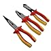 ABN Insulated Pliers Set 3-Piece Wire Stripping and Crimping Tool Electrician Pliers Stripper Crimper Wire Cutter Kit