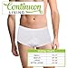 Men's Incontinence Boxer Shorts with Super Absorbent Pad (14Oz) Washable, Discreet, and Comfortable Underwear (Large)