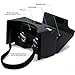 Google Cardboard,GANA 3D VR Headset Virtual Reality DIY Glasses Box with Big Clear 3D Optical Lens and Comfortable Head Strap Sucker Forehead Pad Nose Pad for All 3.5-6 Inch Smartphones