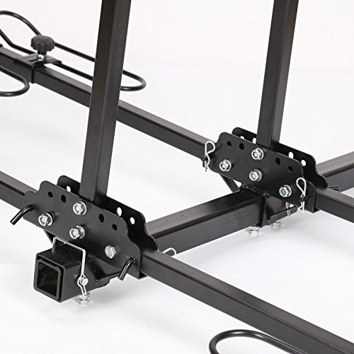 9TRADING 4 Bike Platform Style Bicycle Rider Hitch Mount Carrier Rack Sport Receiver, Free Tax, Delivered within 10 days