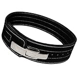ARD CHAMPS10MM Weight Power Lifting Leather Lever Pro Belt Gym Training Black