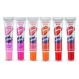 EVERMARKET 6 Colors Premium Tattoo Magic Color Peel Off Mask Tint Long Lasting Waterproof Lip Gloss
