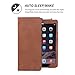 iPad Air 2 Case, Snugg Executive Brown Leather Smart Case Cover Apple iPad Air 2 Protective Flip Stand Cover with Auto Wake/Sleep