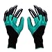 Garden Genie Gloves,TERKLE Garden Gloves with Left & Right Hand Fingertips ABS Plastic Claws for Pruning, Digging & Planting, One Pair