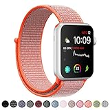 SYRE Compatible with Apple Watch Band Series 4/3/2/1 38mm 40mm 42mm 44mm, Lightweight Breathable Nylon Sport Band Replacement iWatch Series 4, Series 3, Series 2, Series1