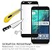 Orzly Google Pixel Screen Protector, 2.5D Pro-Fit Tempered Glass Screen Protector for Google Pixel Phone (5 inch Model - 2016) - Transparent with Charcoal Black Rim