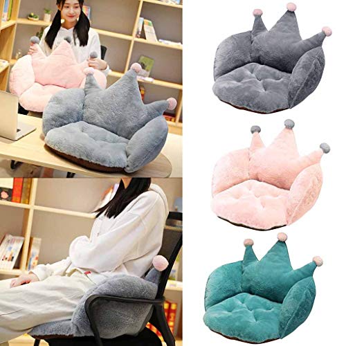Nesee Chair Cushion Desk Seat Cushions Warm Comfort Sherpa Plush Desk Chair Cushions Relax Waist Backrest Chair Cushions Office Chair Kitchen Chair Recliner Cushion