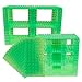 Premium Big Briks Clear Light Green Baseplate Tower Construction Set - 96 Pack Bundle - Compatible with All Major Large Size Brands – Large Pegs Only