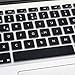 HRH Spanish Silicone Keyboard Cover Skin for MacBook Air 13,for MacBook Pro 13/15/17 (with or w/Out Retina Display, 2015 or Older Version),for iMac Older EU Layout Keyboard Protector-Black