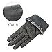 GLOUE Women's Touch Screen Gloves Texting Lined Cashmere Thick Gloves Warm Whether Winter Gloves Driving riding outdoor and indoor fashionable gloves (Grey)