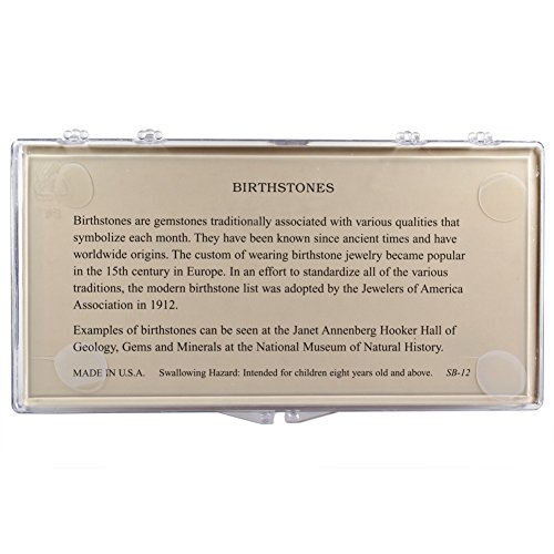Fantasia Boxed Collection: Natural Birthstone Collection in Presentation Case - Set #5 - As Nature Made Them - Educational Natural Rock, Fossil, Gemstone & Mineral Specimens for The Classroom