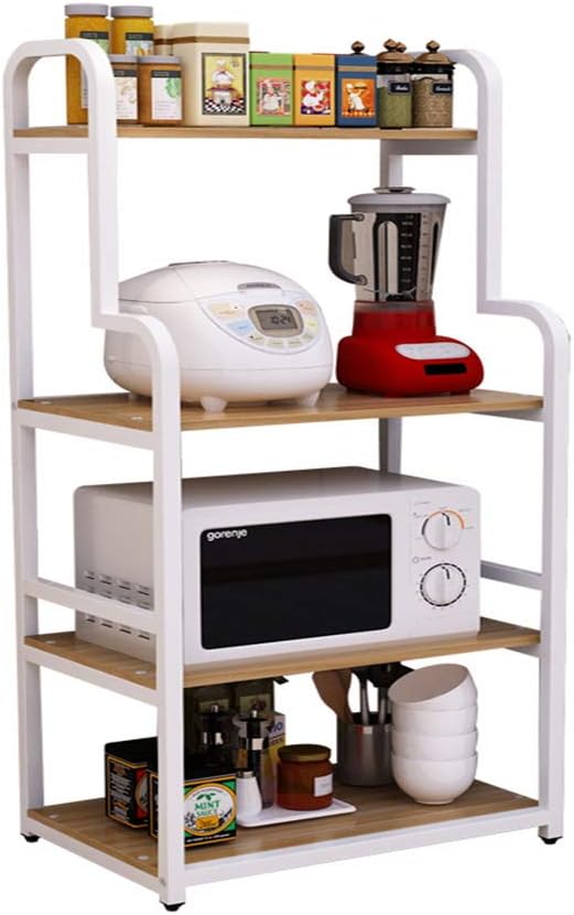 Amazon De Mikrowelle Lagerregal Kuche Geschirr Regale Zahler Und Schrank Regal 4 Schicht Regal Weiss Farbe Weiss Grosse 132cm Geschirr und behälter können sie auch in solchen schubladen verstauen und somit immer den überblick behalten. amazon de