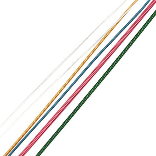 Baynne Colorful 1-6 E B G D A E Rainbow Colorful Strings Set for Acoustic Guitar