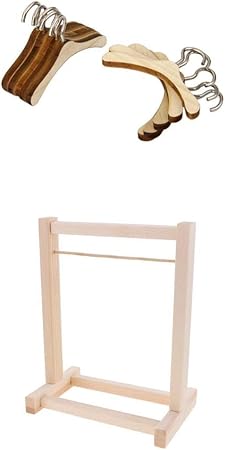 Amazon 人形用 洋服ハンガー 服掛け ドレスハンガー Diy組み立て 服 ハンギング シェルフ 人形ドール対応 家具 おもちゃ