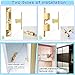 Alise Double Roller Catch Cabinet Latches,Adjustable Double Ball Tension Roller Catch Latch Brass Cabinet Door Latch,67mm Solid Brass Cabinet Latches and Catches,Pack of 4