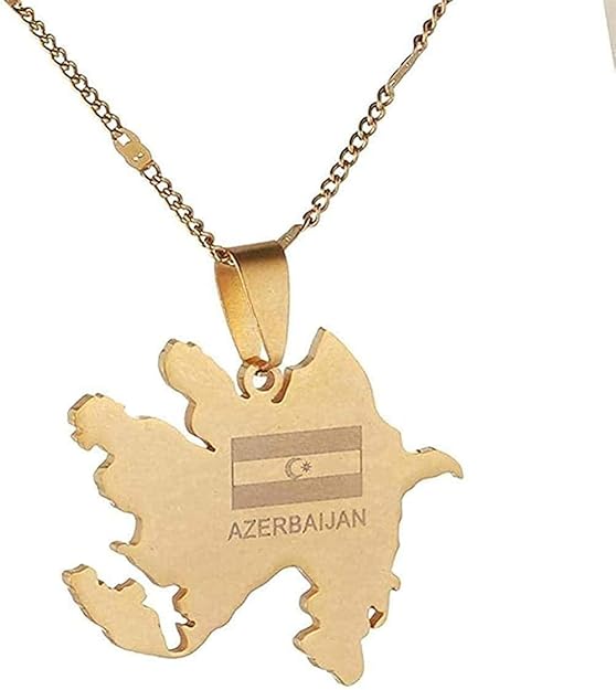 BACKZY MXJP Halskette Halskette Edelstahl Aserbaidschan ...