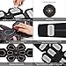 RoMere ABS Stimulator Muscle Toner Abdominal Toning Belt Workouts Portable EMS Training Home Office Fitness Equipment for Abdomen/Arm/Leg Training(USB Charging)