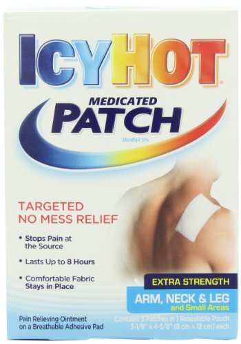 Icy Hot Extra Strength Medicated Patch, Small, 5 Count Box PackageQuantity: 1