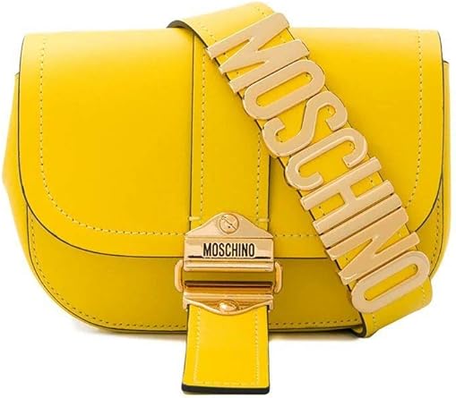 yellow moschino belt