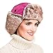 MELIFLUOS DESIGNED IN SPAIN Trapper Hat for Men and Women Russian Warm Fur Ski Fall Winter Hunting (TH01-12) Magenta