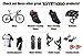 Tommaso Veloce 100 Unisex Triathlon & Peloton Shoes for Women and Men—Pro Athletic Road Cycling Shoes—Install Your Own Cleats to Ride with Peloton or Other Road Bikes—Black—Size 10.5US—44EU