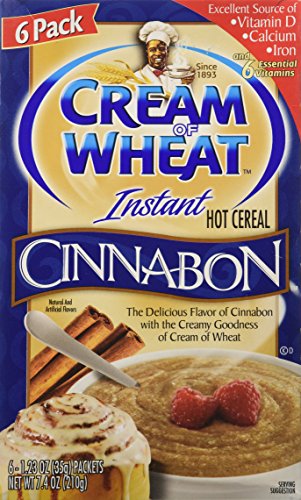 Cream of wheat instant hot cereal, cinnabon flavored, 6…