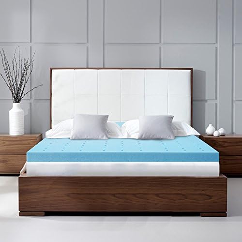 Ergonomic Sleep 4 Inch Gel Foam Mattress Topper Pad, Twin