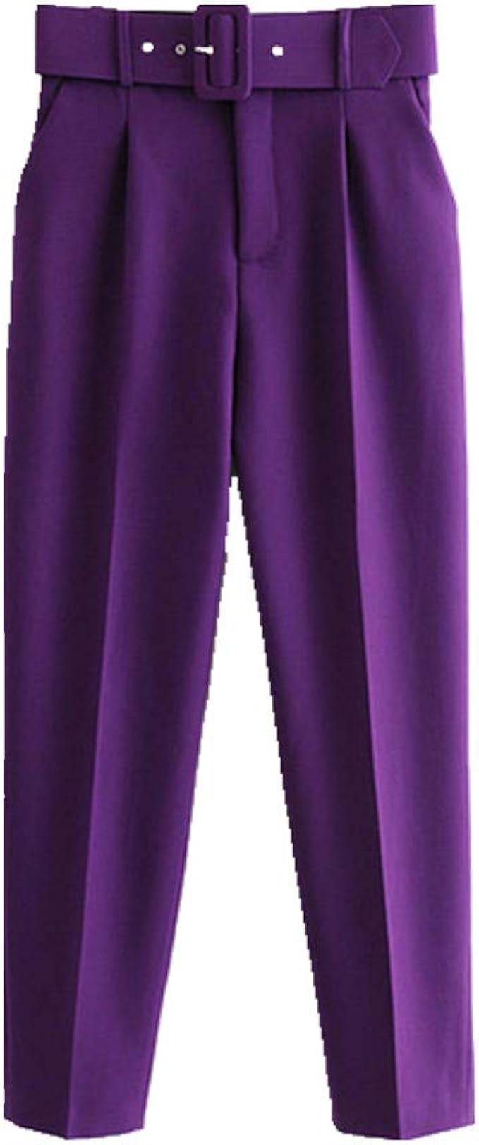N\P Ladies Suit Trousers with Belt Ladies high Waist Trousers Trousers