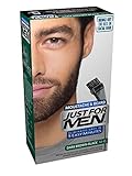 Just For Men Mustache and Beard Brush-In Color Gel, Dark Brown (Pack of 3)